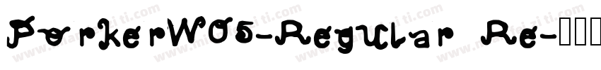PorkerW05-Regular Re字体转换
